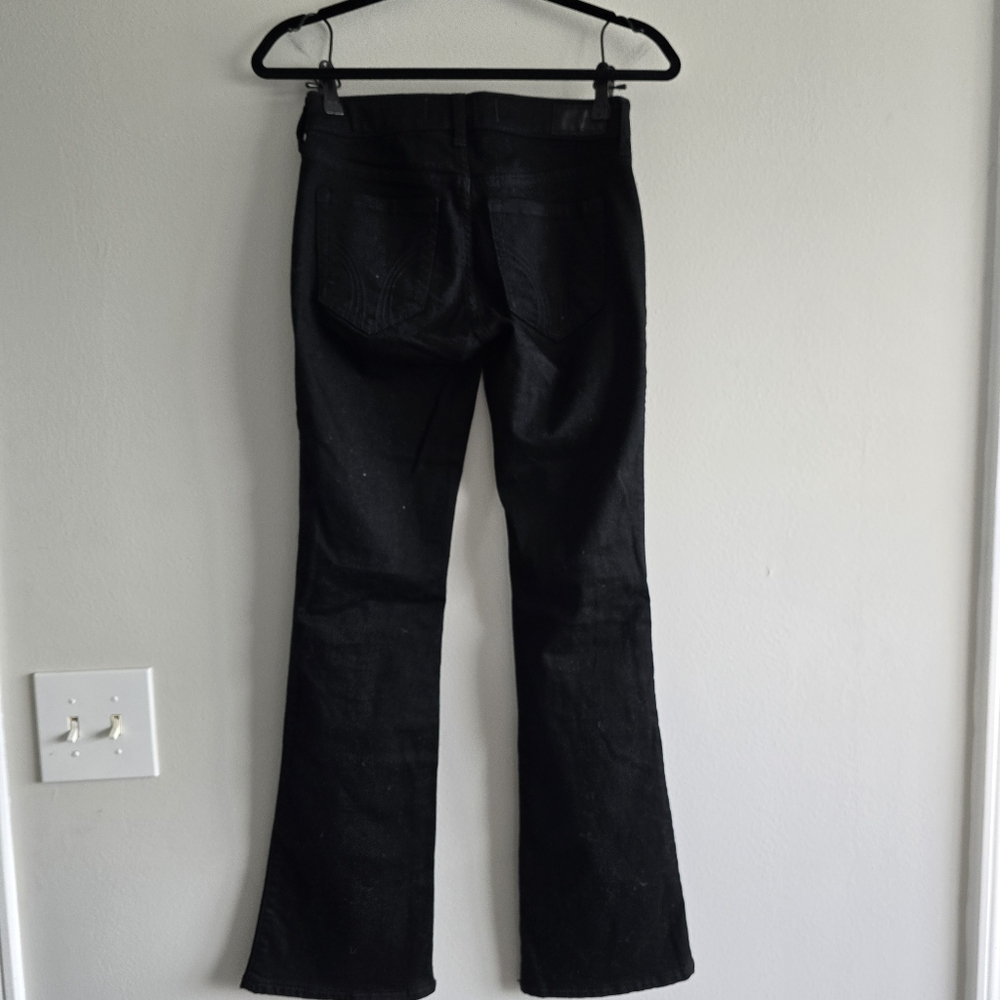 Hollister Low Rise Boot Black Jeans 25 - Picture 4 of 7